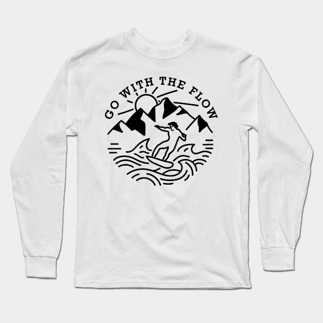 Go with the flow Long Sleeve T-Shirt by Vectographers